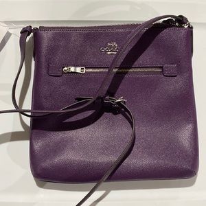 Coach crossbody Rowan file bag purple